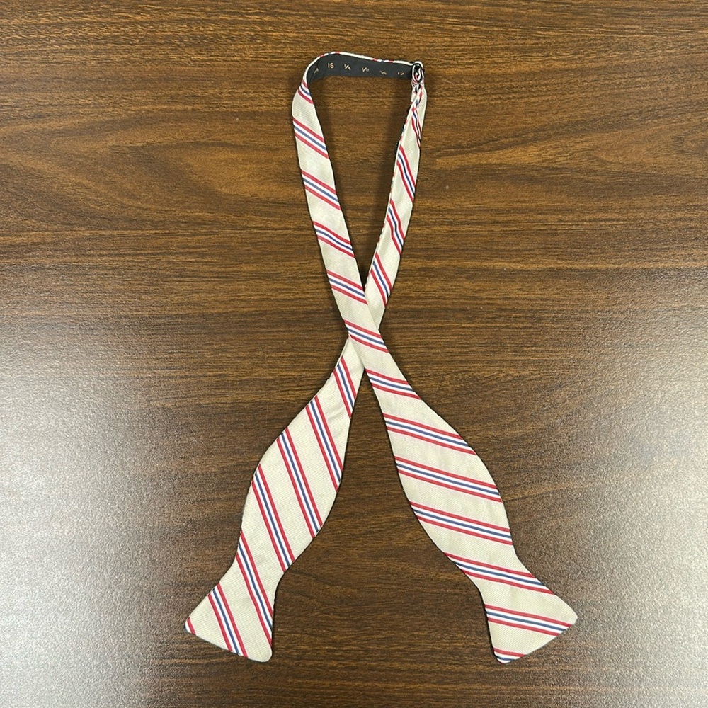 R. Hanauer Silk Striped Bow Tie